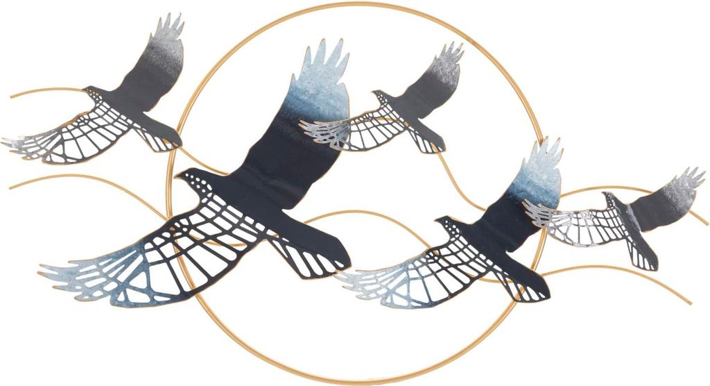 Mauro Ferretti Wandpaneel Vogel 91x7x50 cm mehrfarbig Produktbild 