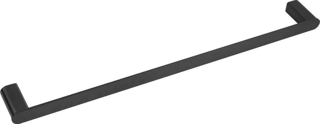 Balneo | Handtuchstange Edelstahl schwarz | Handtuchhalter 60 cm QARX Rostfrei | Badetuchstange für Badezimmer