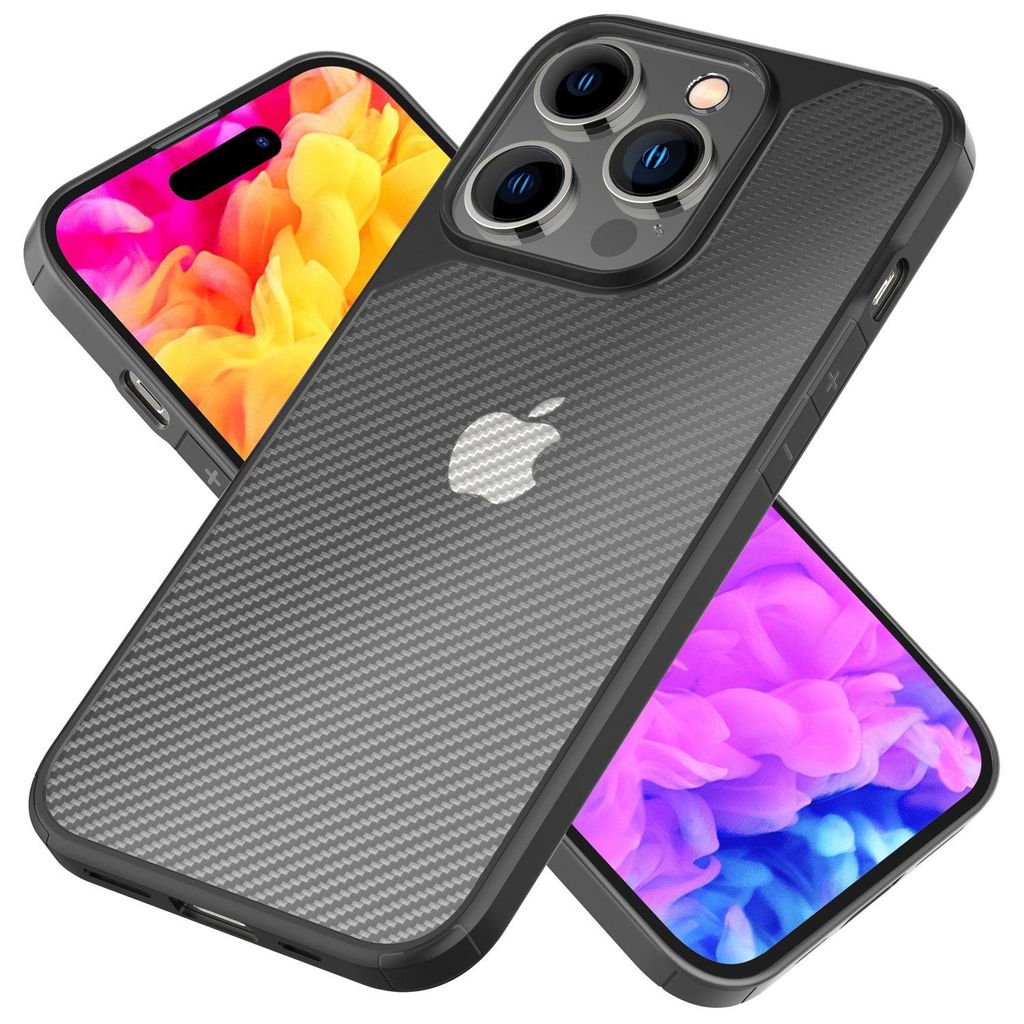 Hülle für iPhone 14 Pro Max - Carbon Look Case Produktbild 