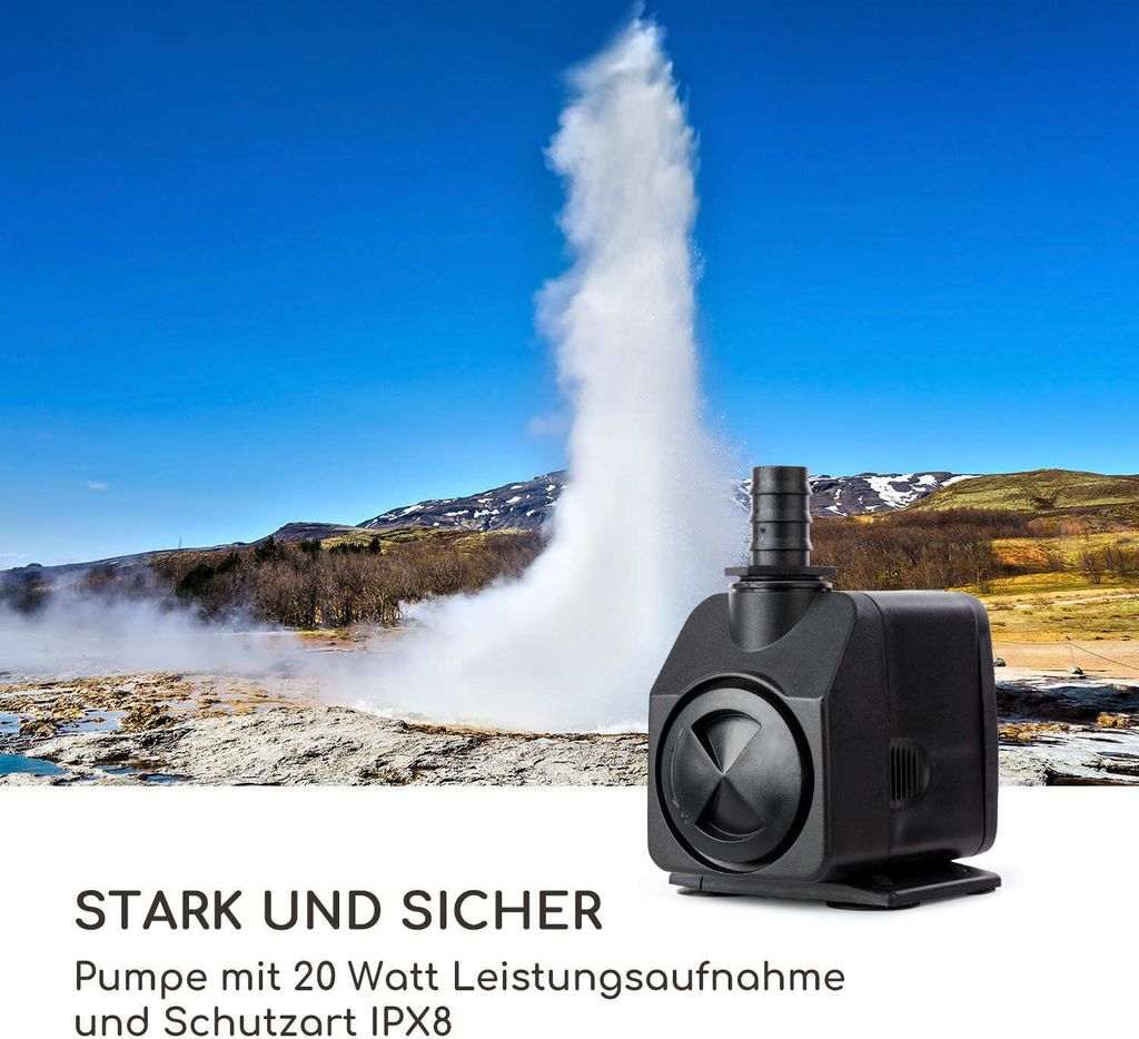 blumfeldt Bloomingstone Zierbrunnen Gartenbrunnen Produktbild 7