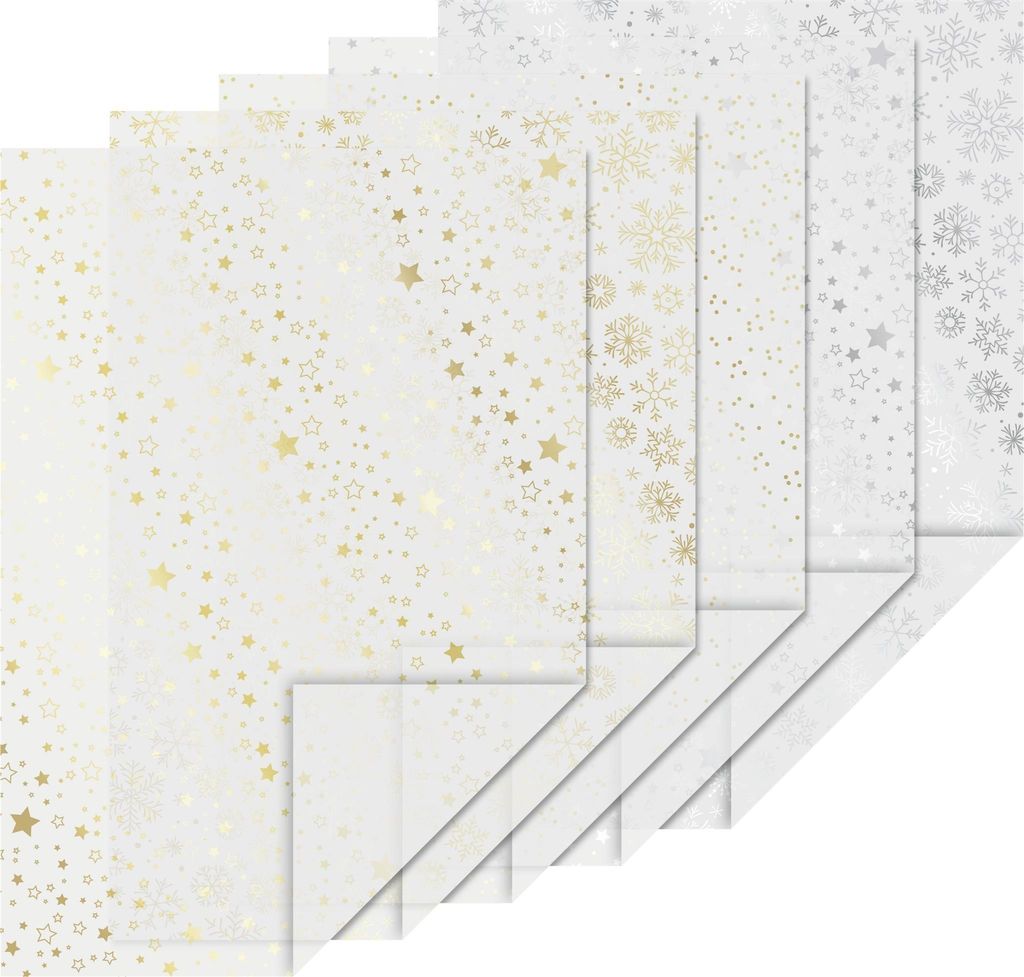 Set de papier calque HEYDA Noël "Etoiles brillantes" 5 Image du produit 