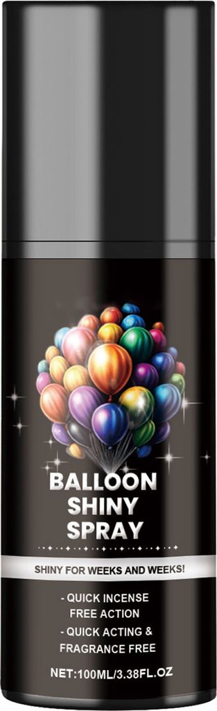 100 ml Ballon-Glanzspray, lang anhaltender, hochglänzender Ballonspray, kein Abwischen erforderlich, Latex-Ballonspray für die Dekoration von Par...