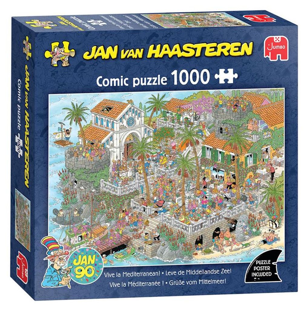 Puzzle Jan van Haasteren : La Méditerranée - 1000 pièces. Image du produit 