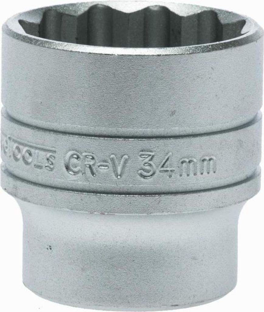 TENG TOOLS 12-Kant-Steckschlüssel M120534-C 34x45,5 mm mit 1/2 CRV-Schaft 5020385135635