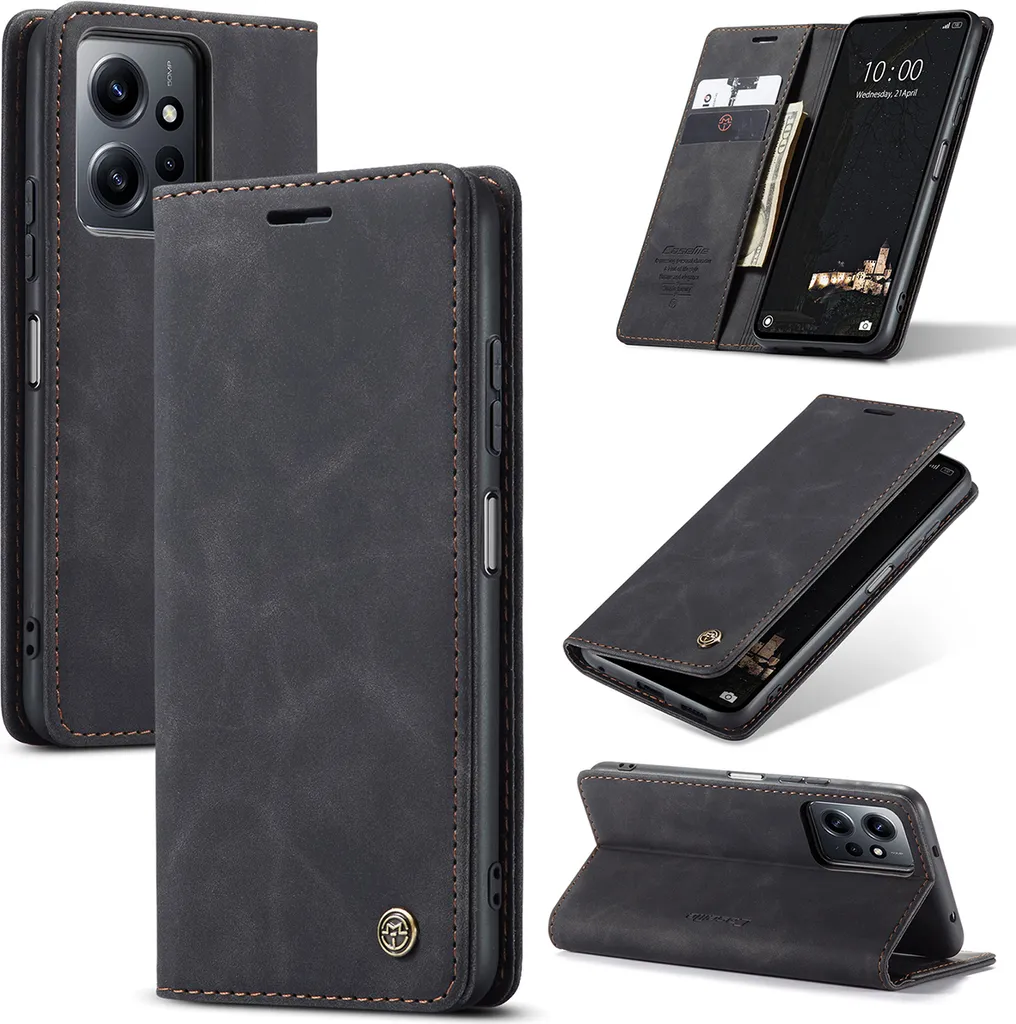 Verco Custodia a libro per Redmi 12C Case Flip Cover per Xiaomi Redmi