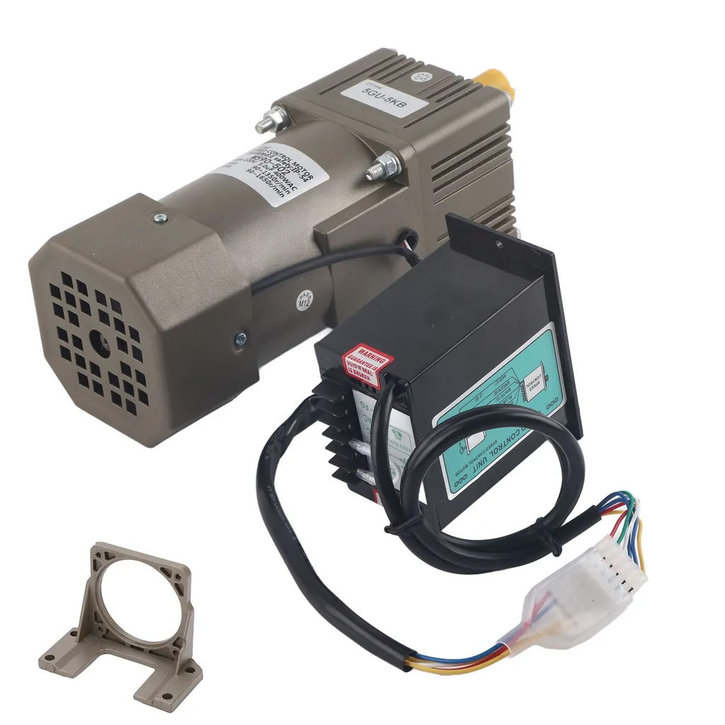Motoréducteur Asynchrone Monophasé AC 220V 90W 5K à Vitesse Réglable