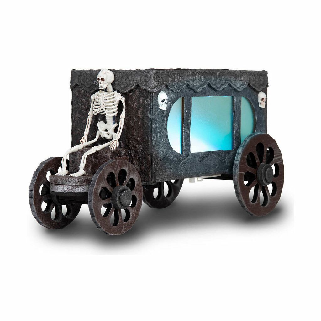 Halloween-Dekoration My Other Me Totenkopf Kutsche 18 x 31 x 18 cm