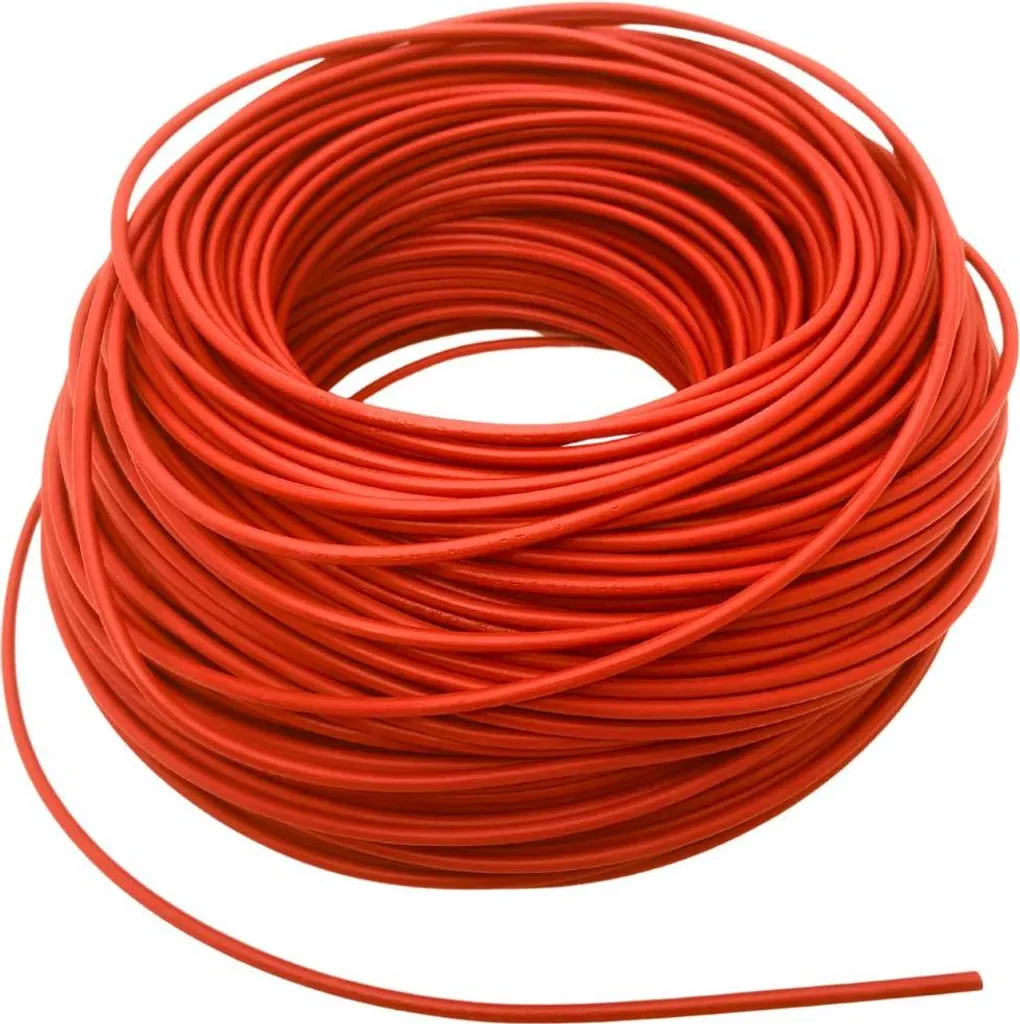 Câble H07V-K 1,5mm² souple rouge 100m pour tableau électrique