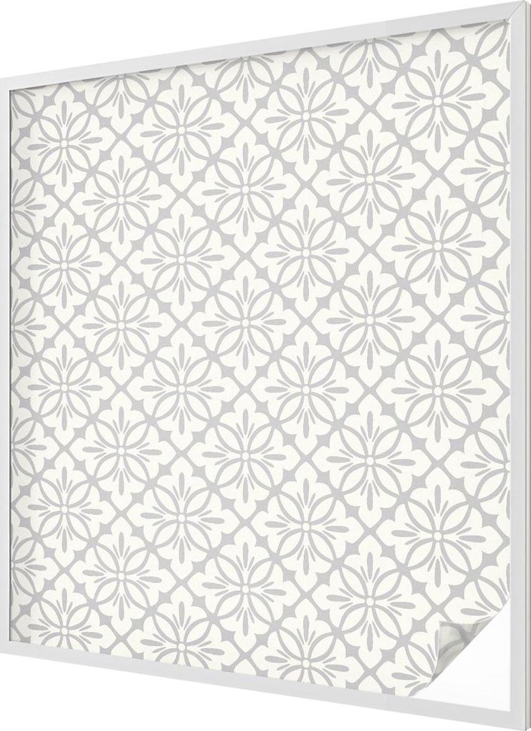 Buntglas Fensterfolie – 116x100 cm – Stained-Glass Design – blickdichte dekorative Sichtschutzfolie – selbstklebend, UV-Schutz – Blumenro...
