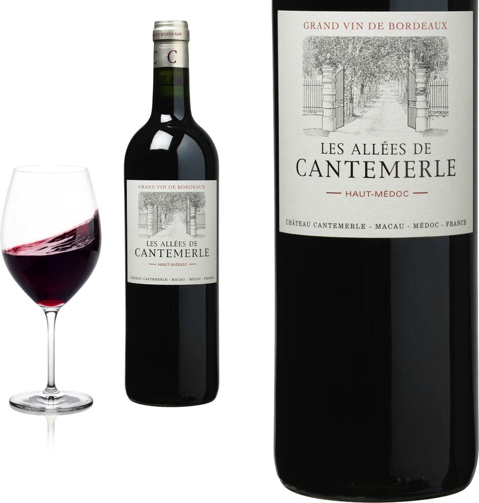 2016 Haut Médoc Les Allées de Cantemerle Rotwein Produktbild 