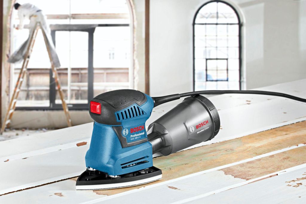 Produktbild von Bosch Professional Schwingschleifer GSS 23 A – 190 Watt Mit Integrierter Staubabsaugung, 24000 U/min, Inkl. Zubehör