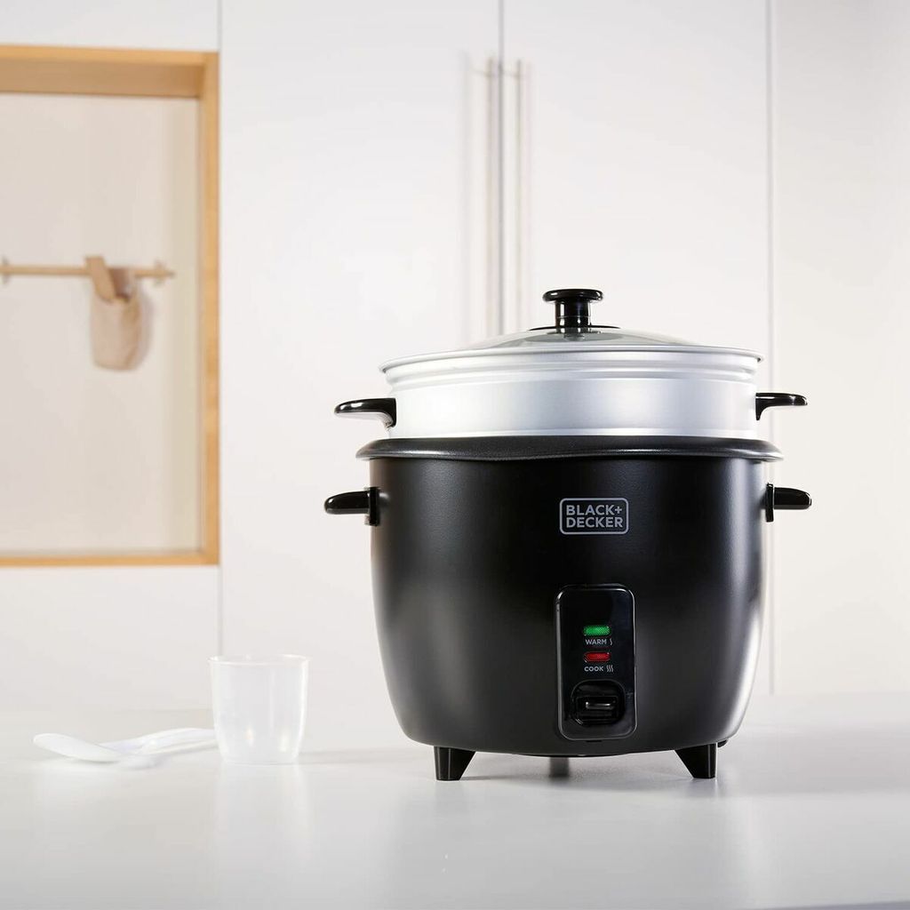 BLACK DECKER Cuiseur à riz 1,8 L Noir BLACK DECKER Cuiseur à riz 1,8 L Noir