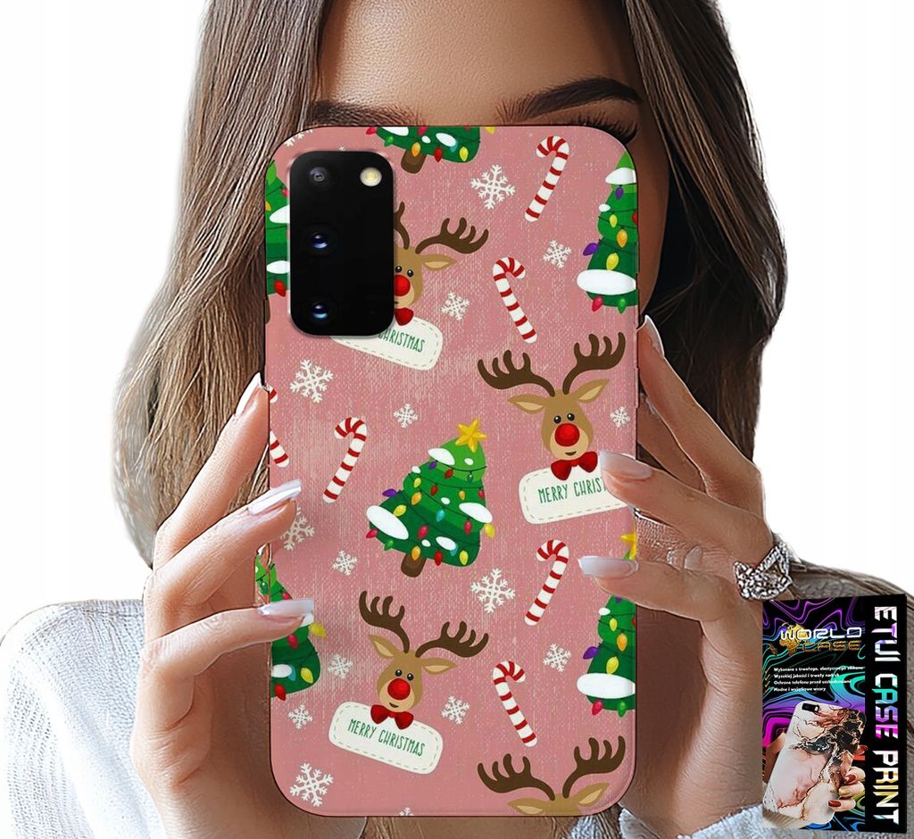 Fall Für Samsung Galaxy S20 - Weihnachtsbaum Rentier Weihnachtsbaum Muster
