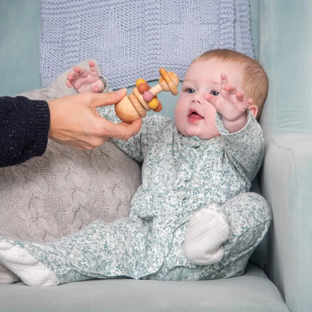 Hochet Sensoriel SiliSoft Perles Souples TickiT pour l'Éveil de Bébé