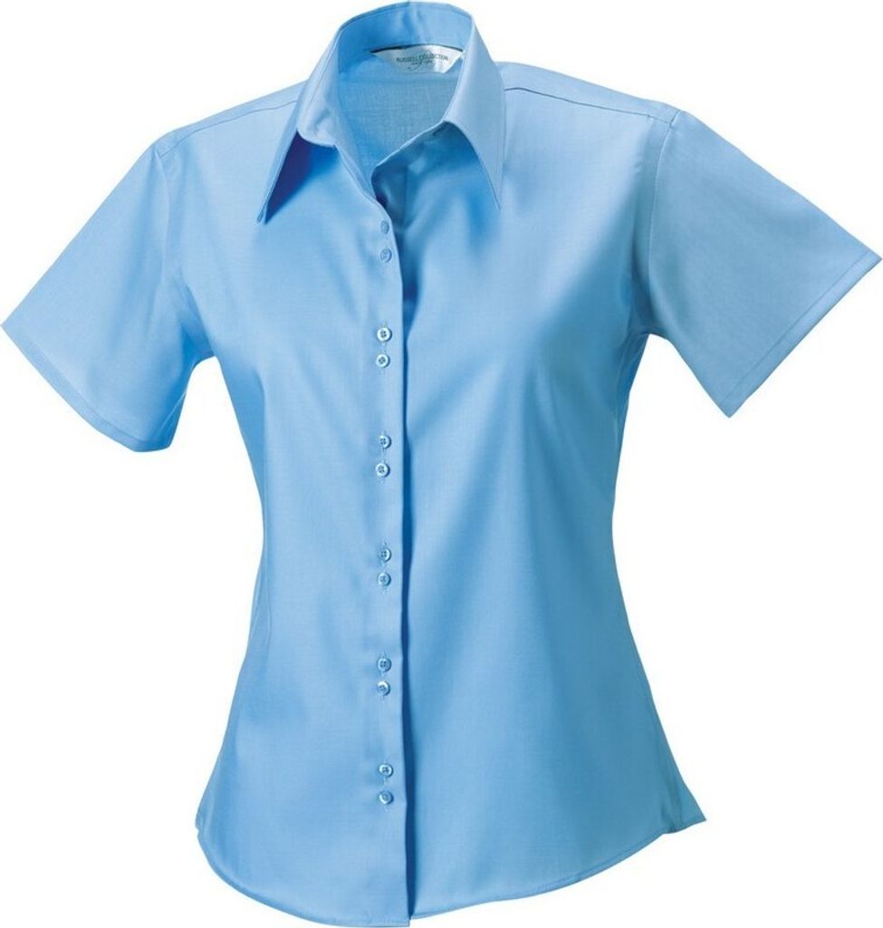 Russell Collection - "Ultimate" Hemd für Damen kurzärmlig PC6155 (42 DE) (Heiterer Himmel)