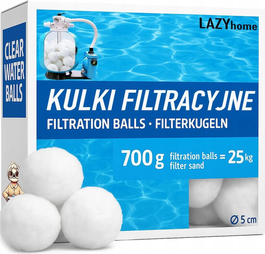 Filterbälle Wasserbälle Kartusche für Schwimmbäder, Sandfilterpumpe 700 g