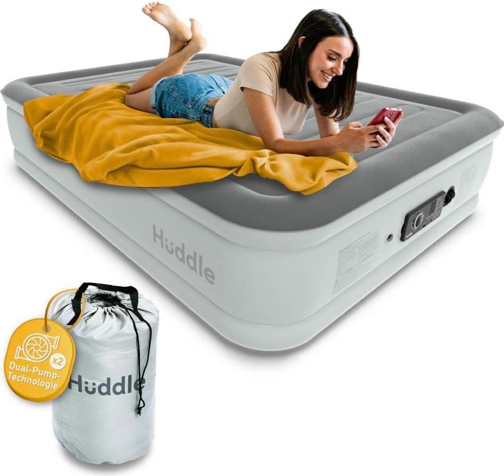 Luftbett - s King Luftbett mit Patentierter SlumberGuard Premium Pumpe - Aufblasbare Matratze mit Eingebauter Pumpe - Bequeme Matratze - Einzel-...