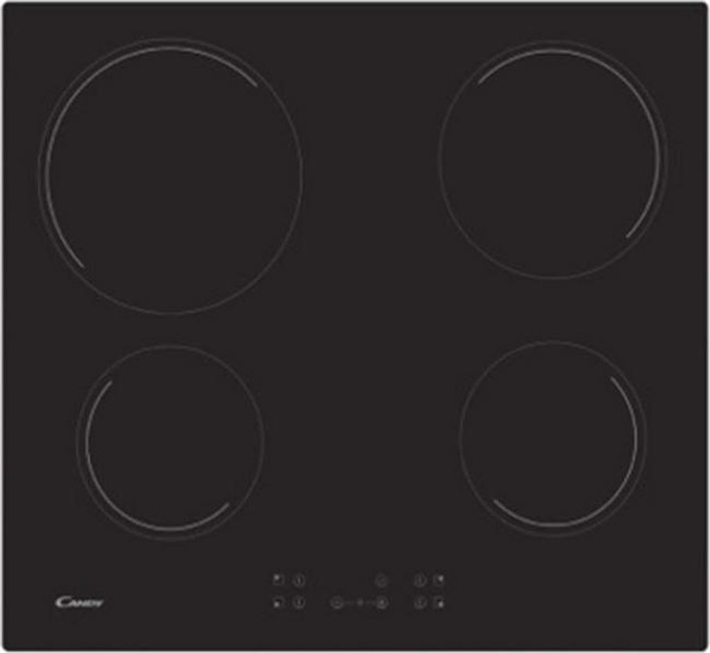 Table de cuisson vitrocéramique 4 feux 6500w noir - Candy - Image du produit 