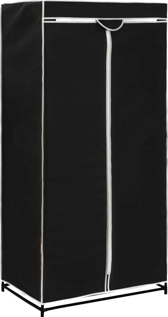 vidaXL Šatníková skriňa čierna 75×50×160 cm Obrázok produktu 