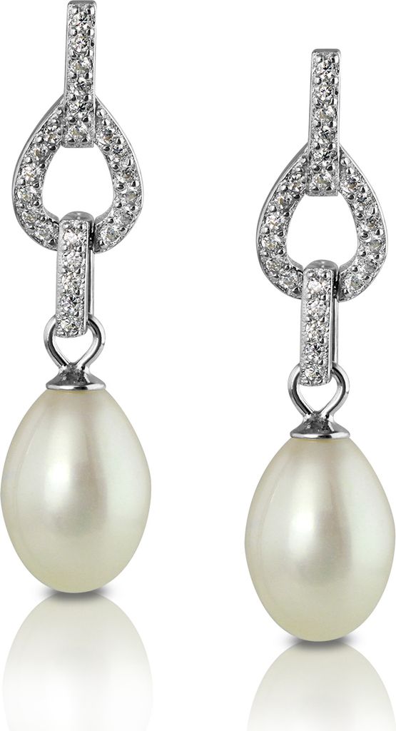 PartyPearl Ohrstecker mit Verpackung Damen Ohrringe Perlen Schmuckset PPO014W8
