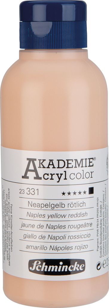 Neapelgelb rötlich 250ml Acrylfarbe - AKADEMIE Acryl - Schmincke 23 331 027