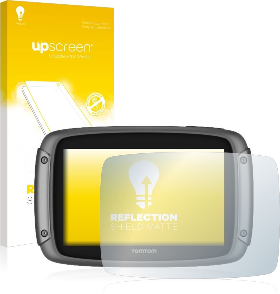 upscreen Schutzfolie für TomTom Rider 500 Displayschutz Displayschutzfolie Folie Matt Entspiegelungsfolie