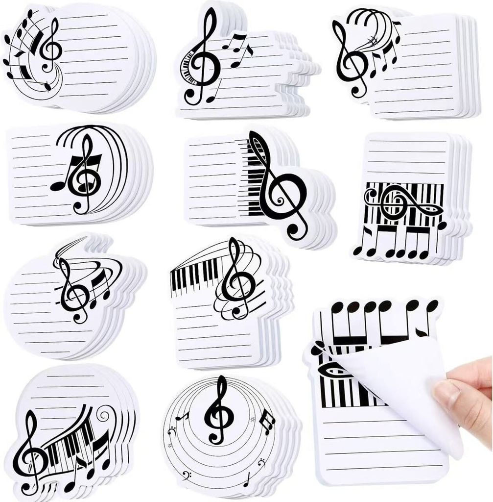 INF Kreative Haftnotizen-Set mit Musiknoten