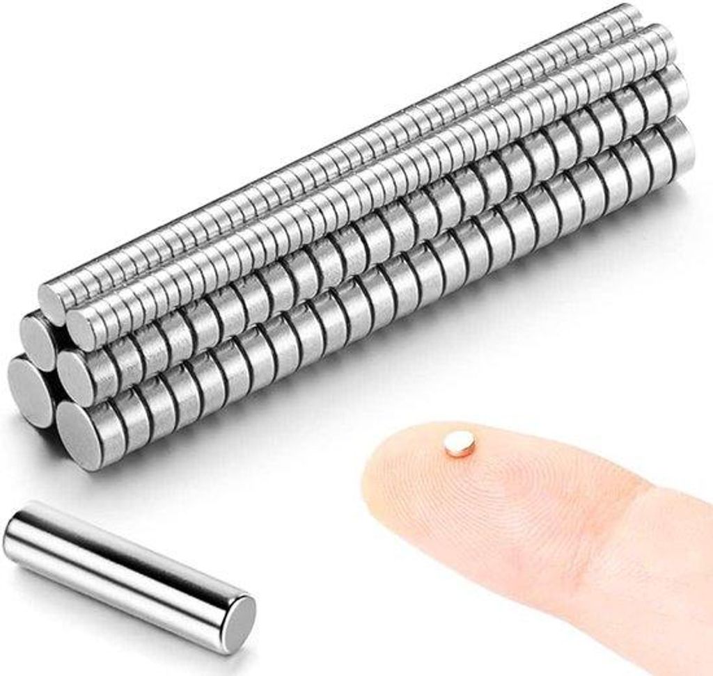 Neodymium-Magneten-Set für Hobbyschmiede, 200 Stück, Metall, Klein, für Basteln
