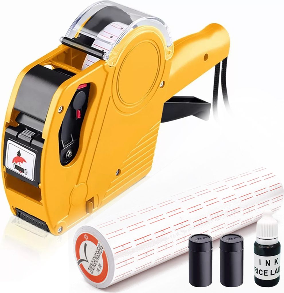 Multifunktionaler Anpreisetikettendrucker 8 Bits Praktischer Supermarkt-Preismarkierer Einreihige Codiermaschine Kommissar Manueller Preismarkierer
