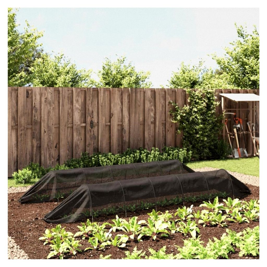 Netztunnel 2 Stück, Schwarz, Stahl und Polyethylen, Heim & Garten, Rasen & Garten, Gartenpflege, Mulch, 2,42 kg