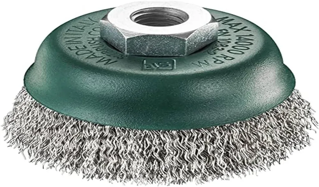 Brosse à cuvette en acier inoxydable diamètre 80 mm tête remplaçable