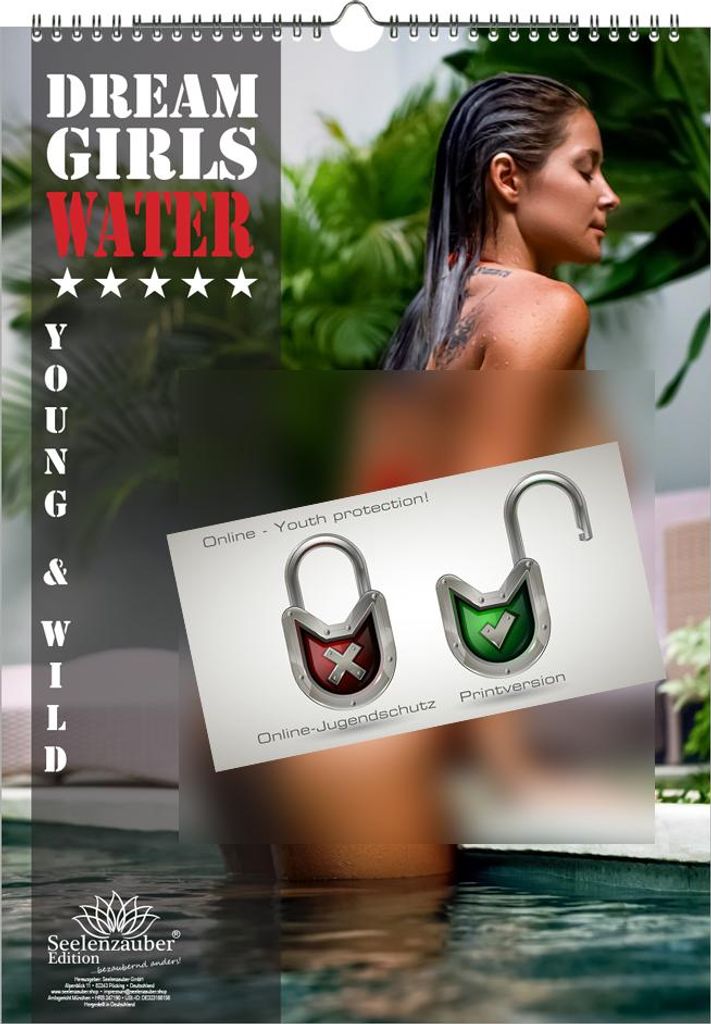 Sexy Water Girls Immerwährender Kalender DIN A3 Erotik - Seelenzauber