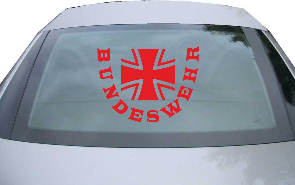 Indigos UG - Aufkleber Heckscheibe & Motorklappe DE2635 - rot - 600x450 mm - KZH - Bis DZE - Auto Scheiben Fenster Heckklappe Tuning Racing JDM - D...