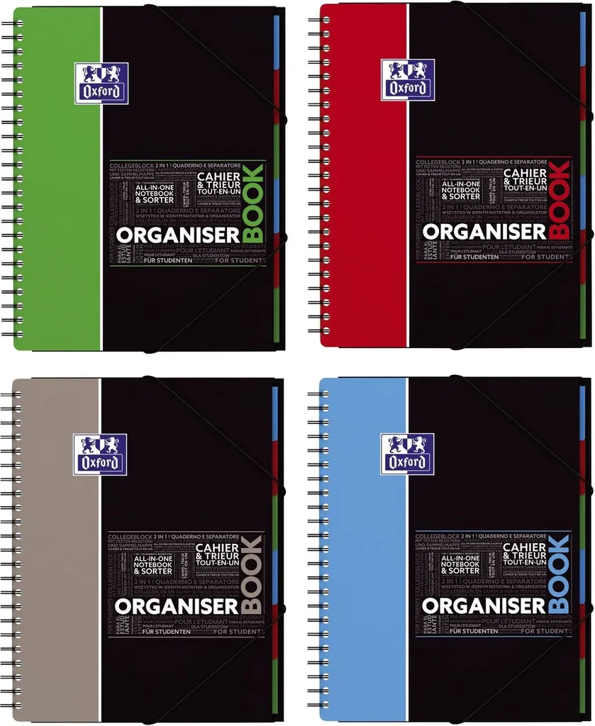 Quaderno Oxford Organiserbook A4+ - L'Orgoglio della Scrivania