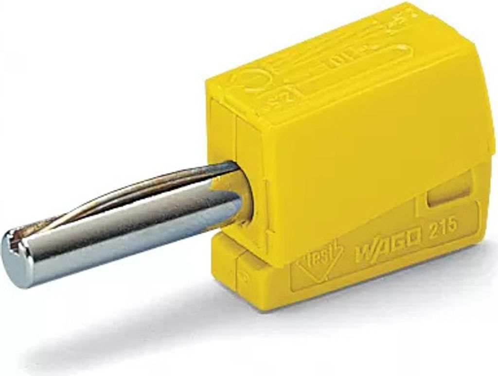 WAGO Bananenstecker;für Buchsendurchmesser 4 mm;gelb 215-511