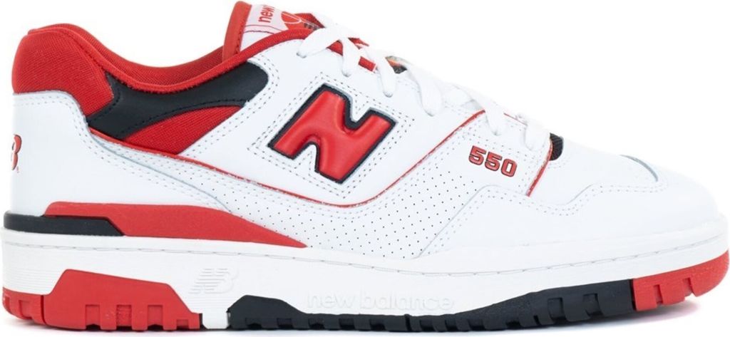 New Balance 550 White Red - EU: 46.5