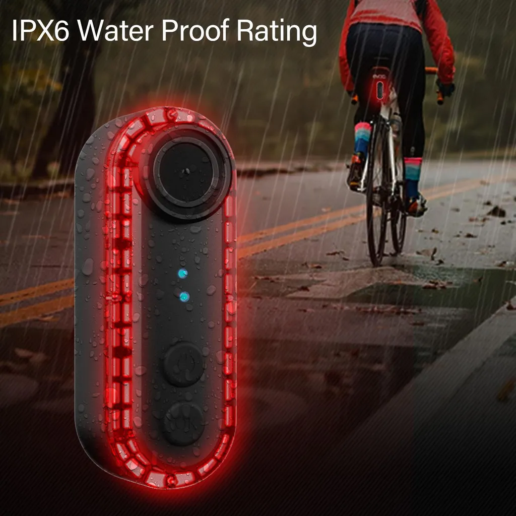 Rétroviseur numérique vélo avec caméra et feu arrière LED intelligent - 5