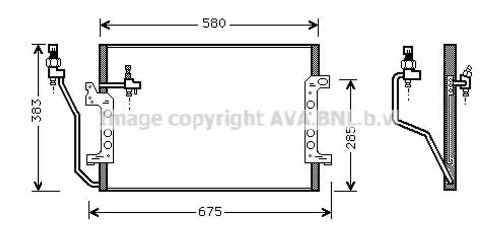 Kondensator, Klimaanlage AVA COOLING MSA5330