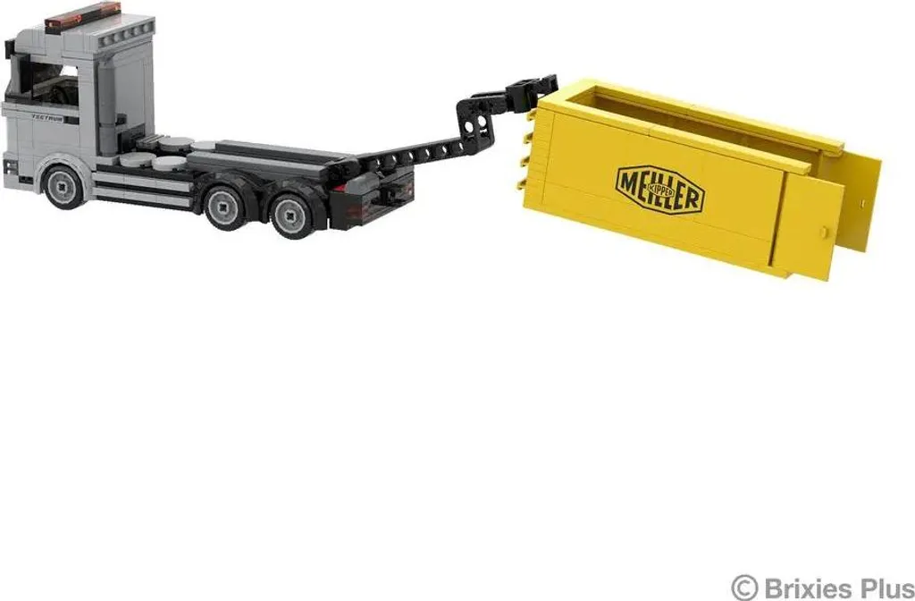 BRIXIES Plus MAN Abrollkipper camion Meiller en mini briques - 2