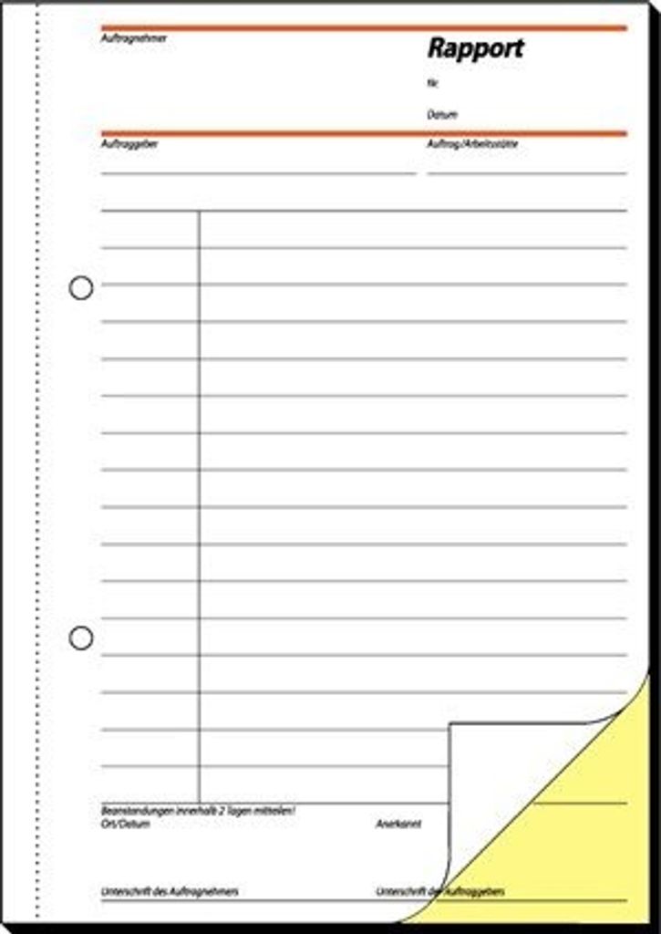SIGEL SD025 Rapporte, 1. und 2. Blatt bedruckt, A5, selbstdurchschreibend, 2 x 40 Blatt