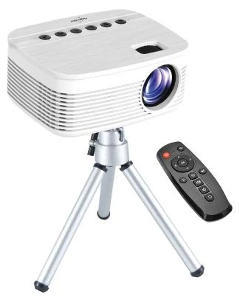 Projecteur de Poche WiFi LED avec Télécommande pour Home Cinéma Mobile