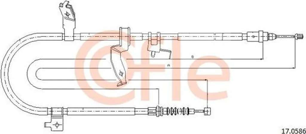 Réparer un frein à main bloqué sur Mazda 5 - Câble COFLE 17.0586