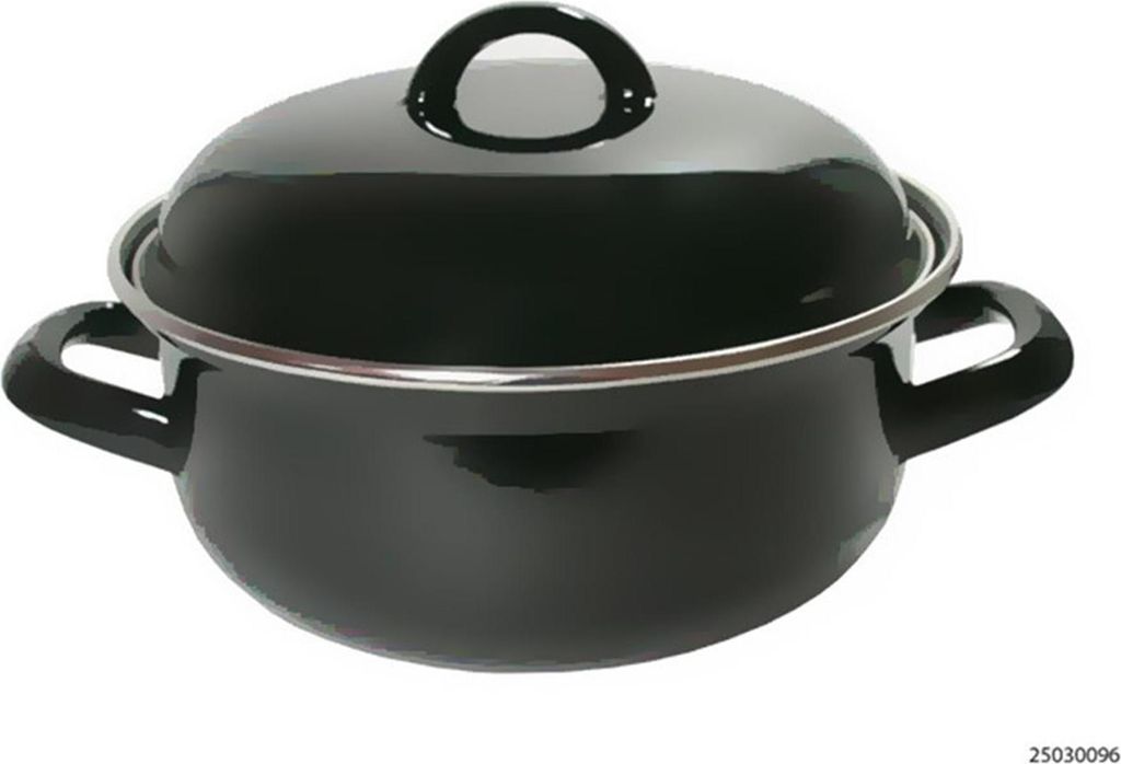 Massamarkt Braad Pan Emaille Black 28 cm 6,5 l Produktbild 