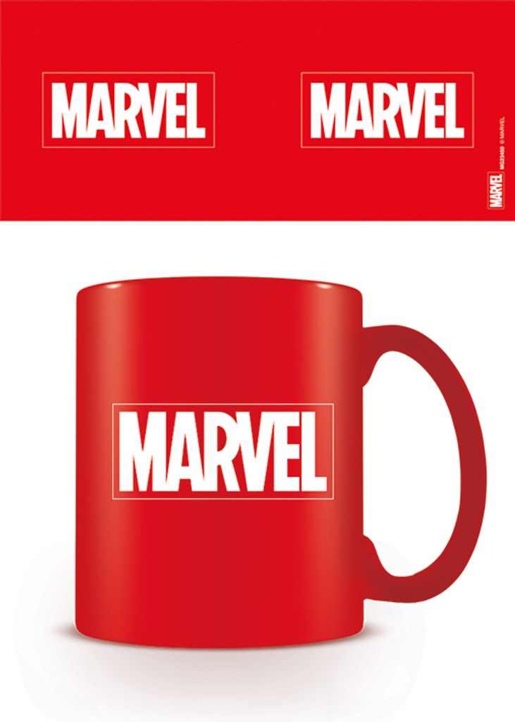 Marvel Tasse Logo rot 320 ml offiziell lizenziert Produktbild 