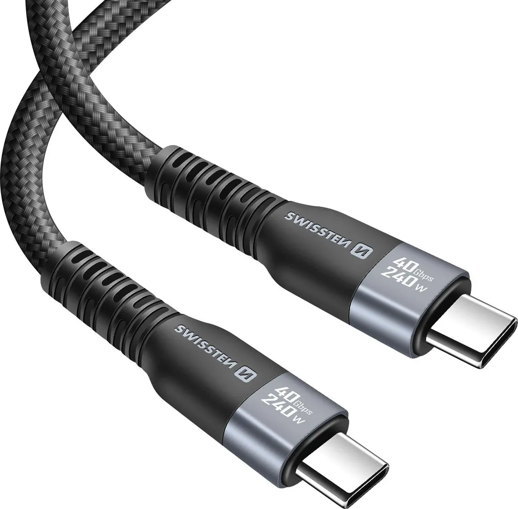 Cavo Swissten Thunderbolt 4 240W per Gaming e Monitor 8K 150cm