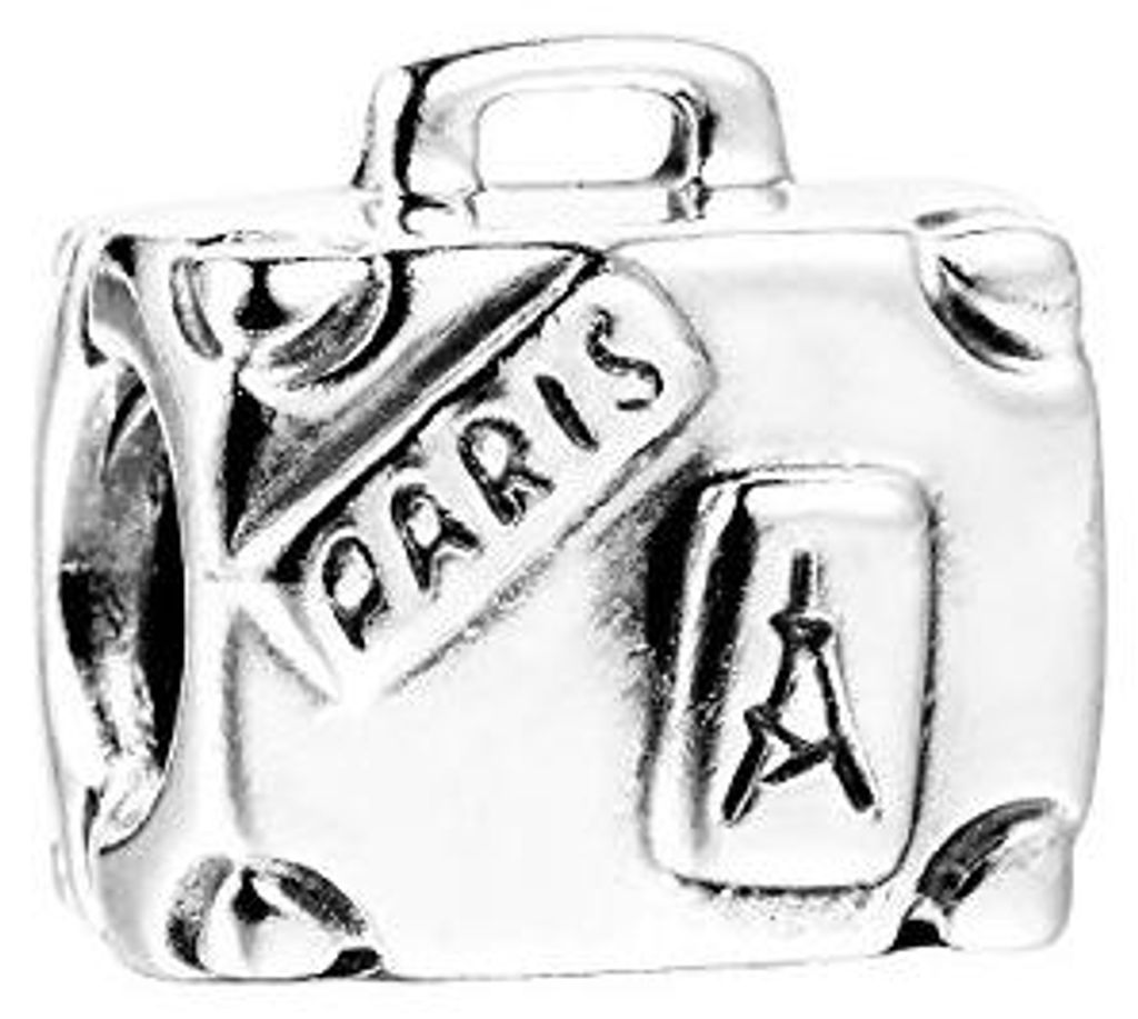 PANDORA Moments Abenteuer-Koffer Charm Sterling Silber Produktbild 