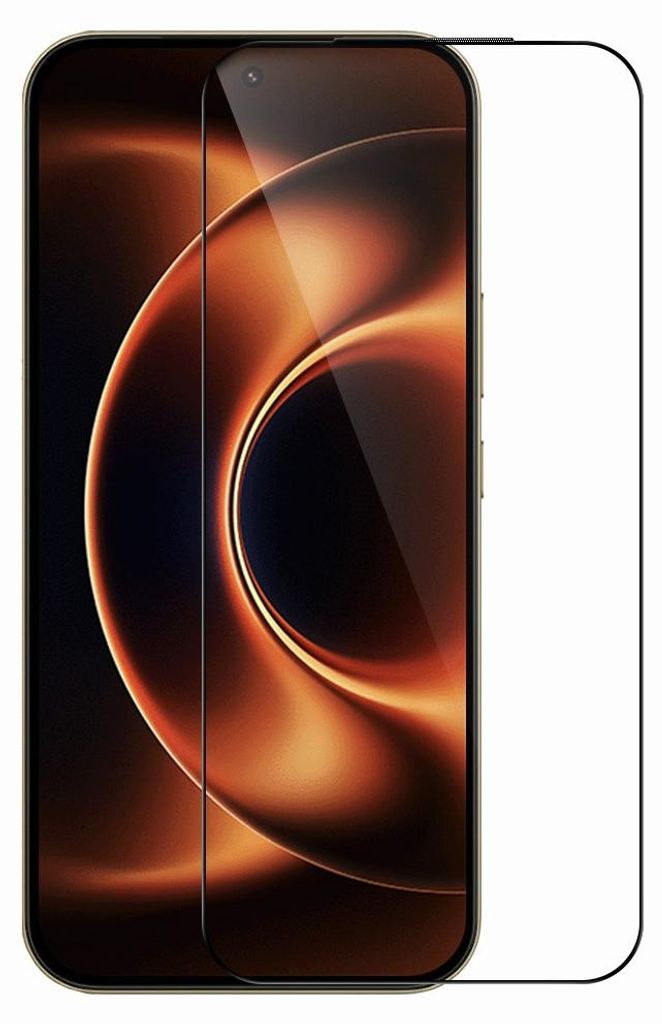 Xiaomi 17 Ultra Displayschutz - Coverup Full-Cover Panzerglas - Fingerprint Unlock - Schwarz
