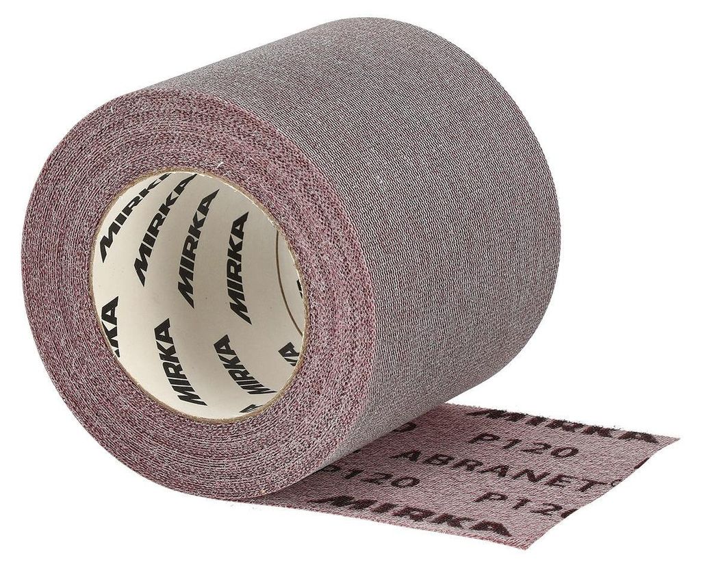 MIRKA Rollen Abranet 115 mm x 10 m P120 Gitternetz Klett (1 Produktbild 