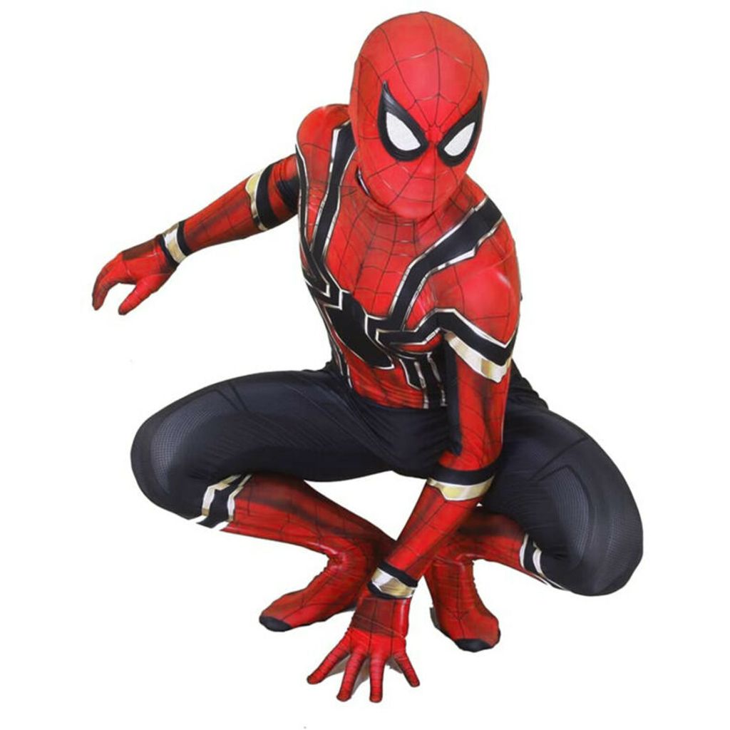 Spiderman Cosplay Overall Jumpsuit Maske Superheld Kind Jungen Karneval Kostüm