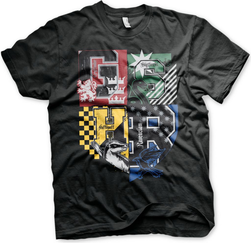 Harry Potter Dorm Crest T-Shirt - Large - Black